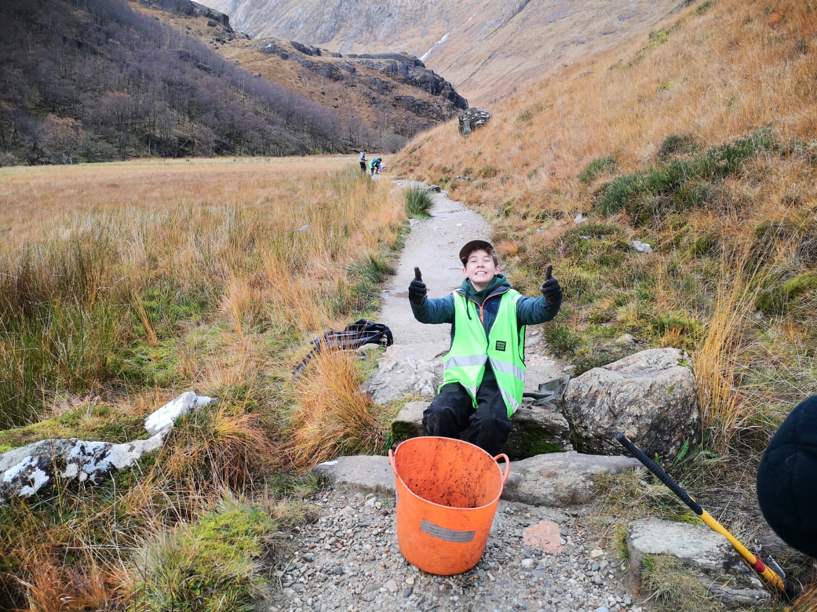 Nevis Junior Rangers pathwork -Rob Cochrane