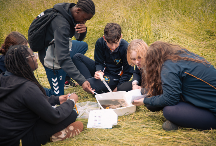 Bluecoat School river dipping at Charterhouse Heritage Park