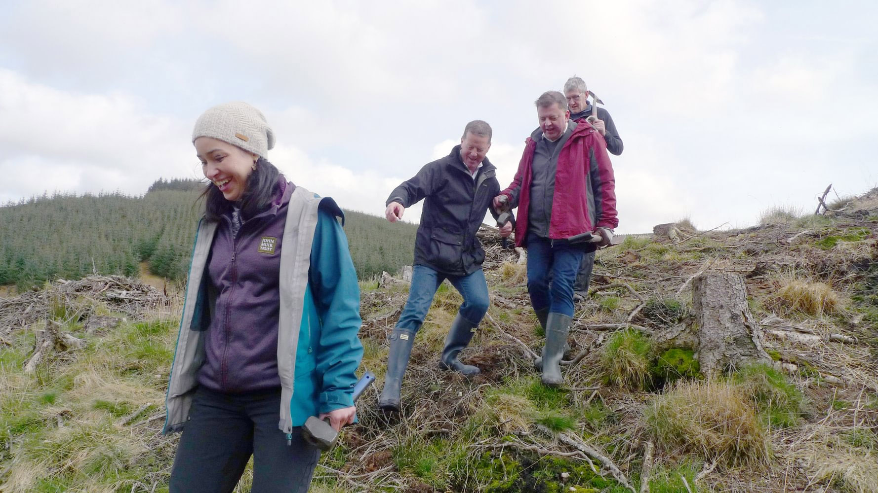 Phoenix Futures at Glenlude April 2024 - Colin Smyth MSP with Josselyn