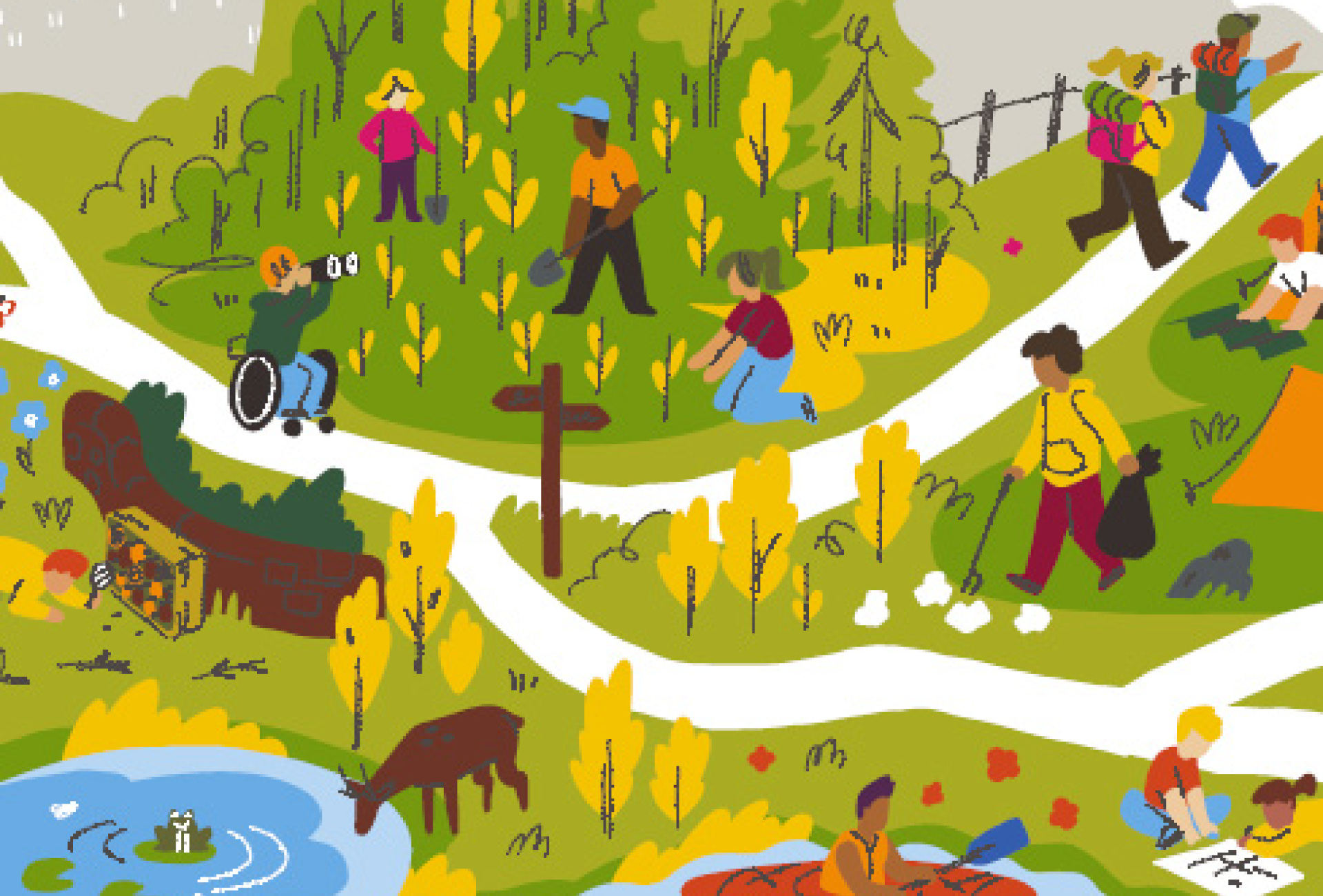 Award graphics nature pathways