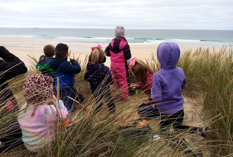 Clara Risi - connecting with local children