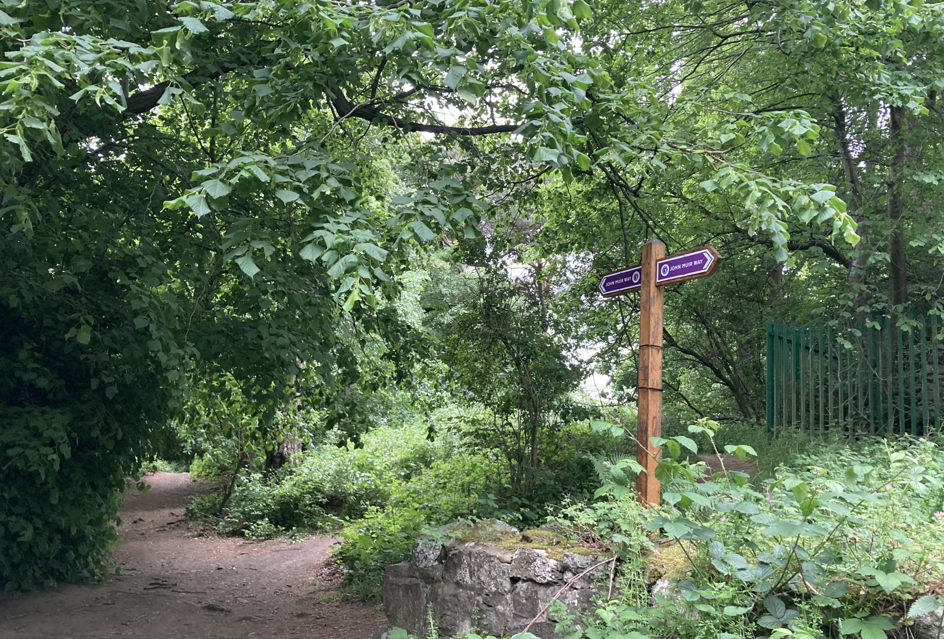 John Muir Way signpost