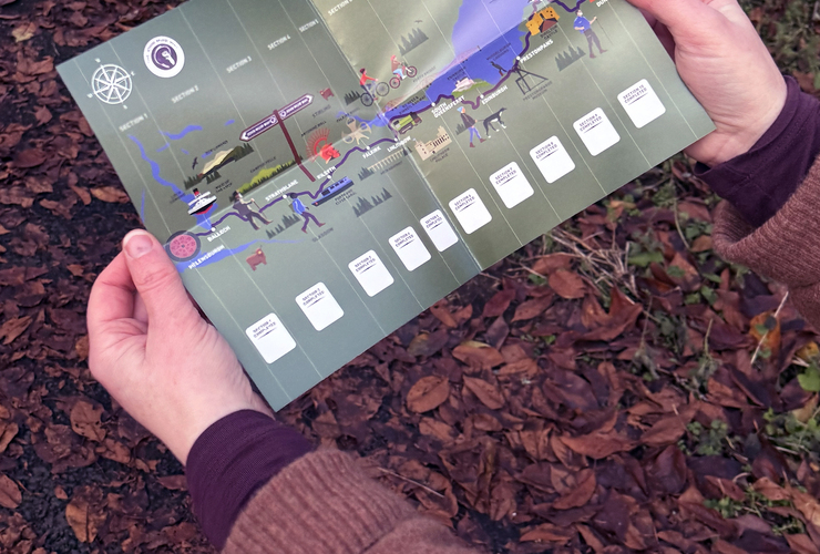 John Muir Way passport 2025 - route map view 2