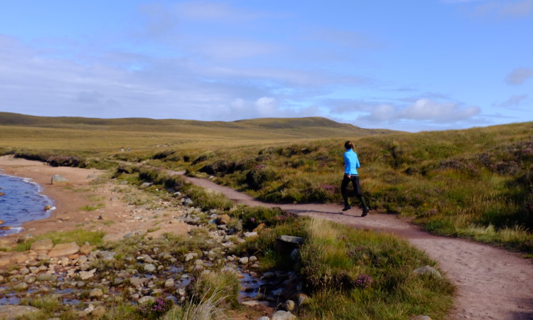 Runner at Sandwood - Kevin Lelland