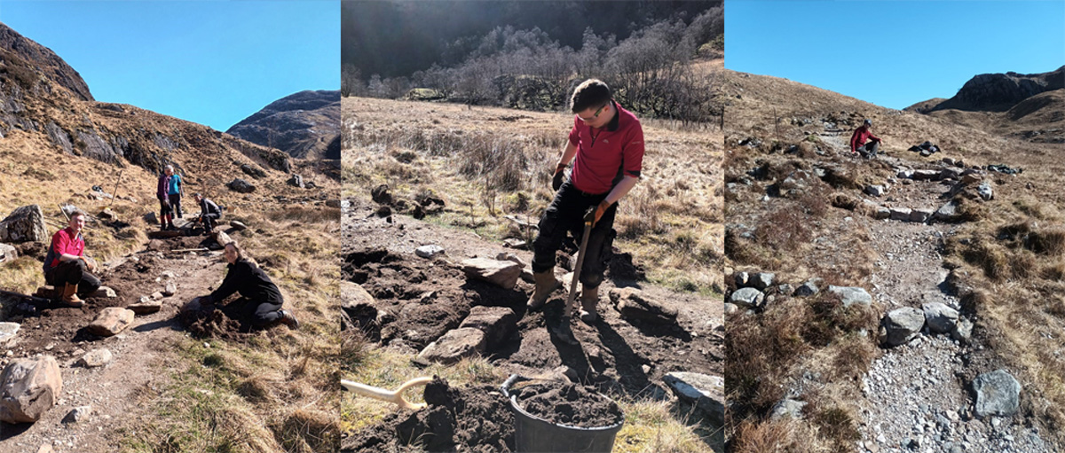 Stealll path repairs by UHI students 2023 a