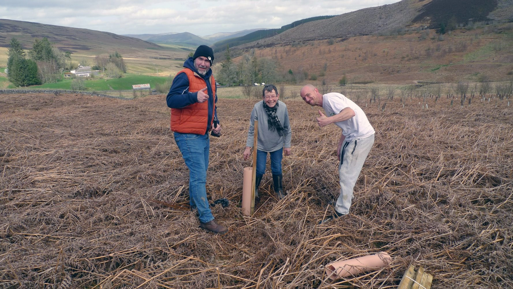 Phoenix Futures at Glenlude April 2024 - tree planting 2
