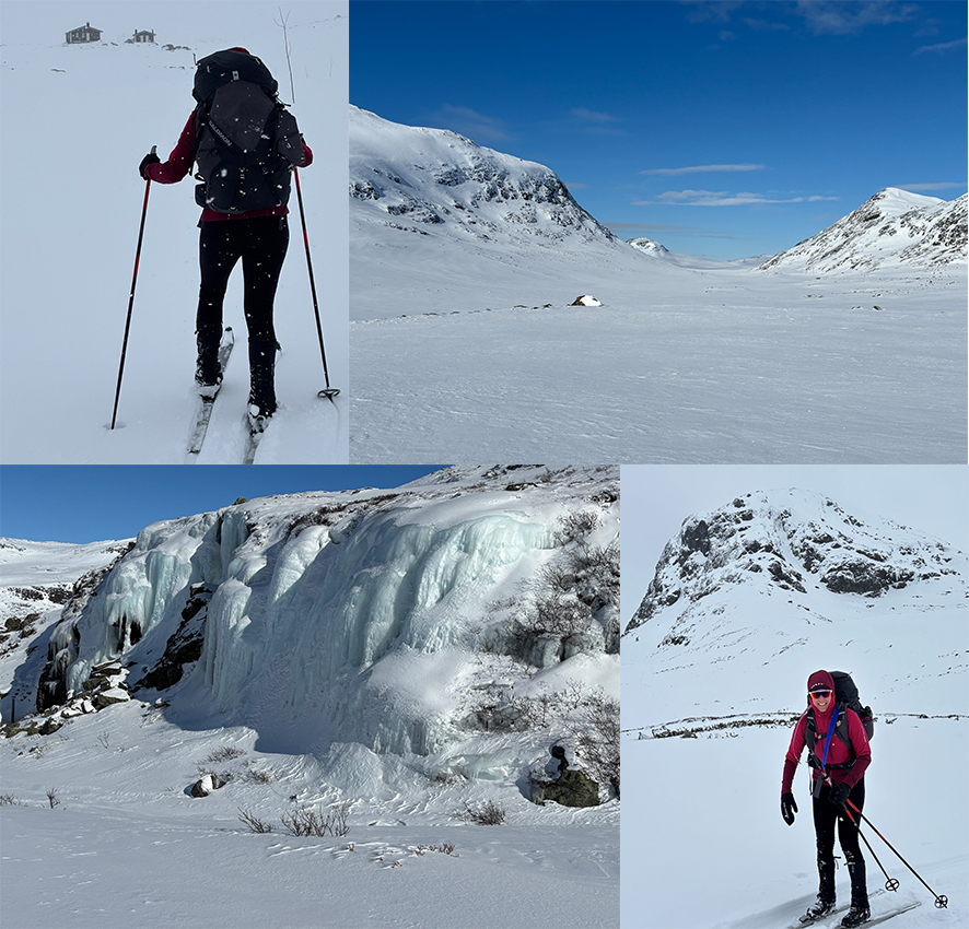 Pete and daughter wild skiing in Norway