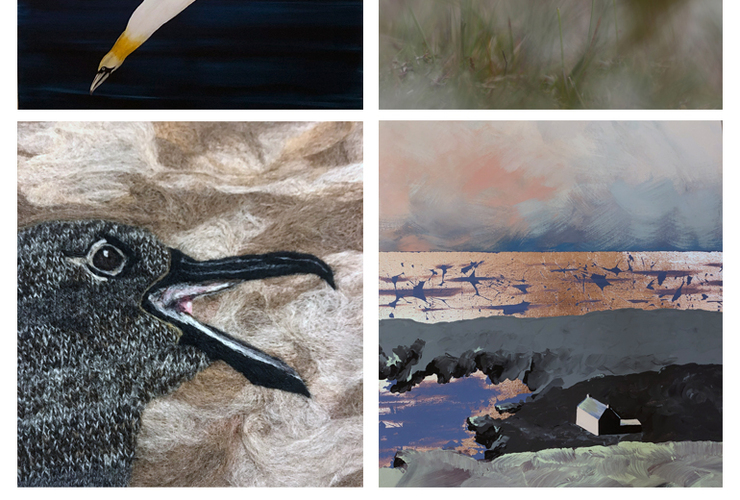 Wild Whalsay exhibition poster 2023